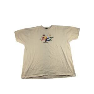 Orlando Florida 2007 T Shirt Embroidered Castle SZ XXL 2XL White